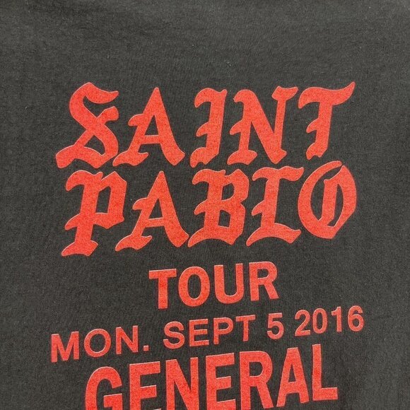 Saint Pablo Tour 2016 General Admission Concert Shirt Kanye Yeezus Adult Size S - Picture 6 of 10